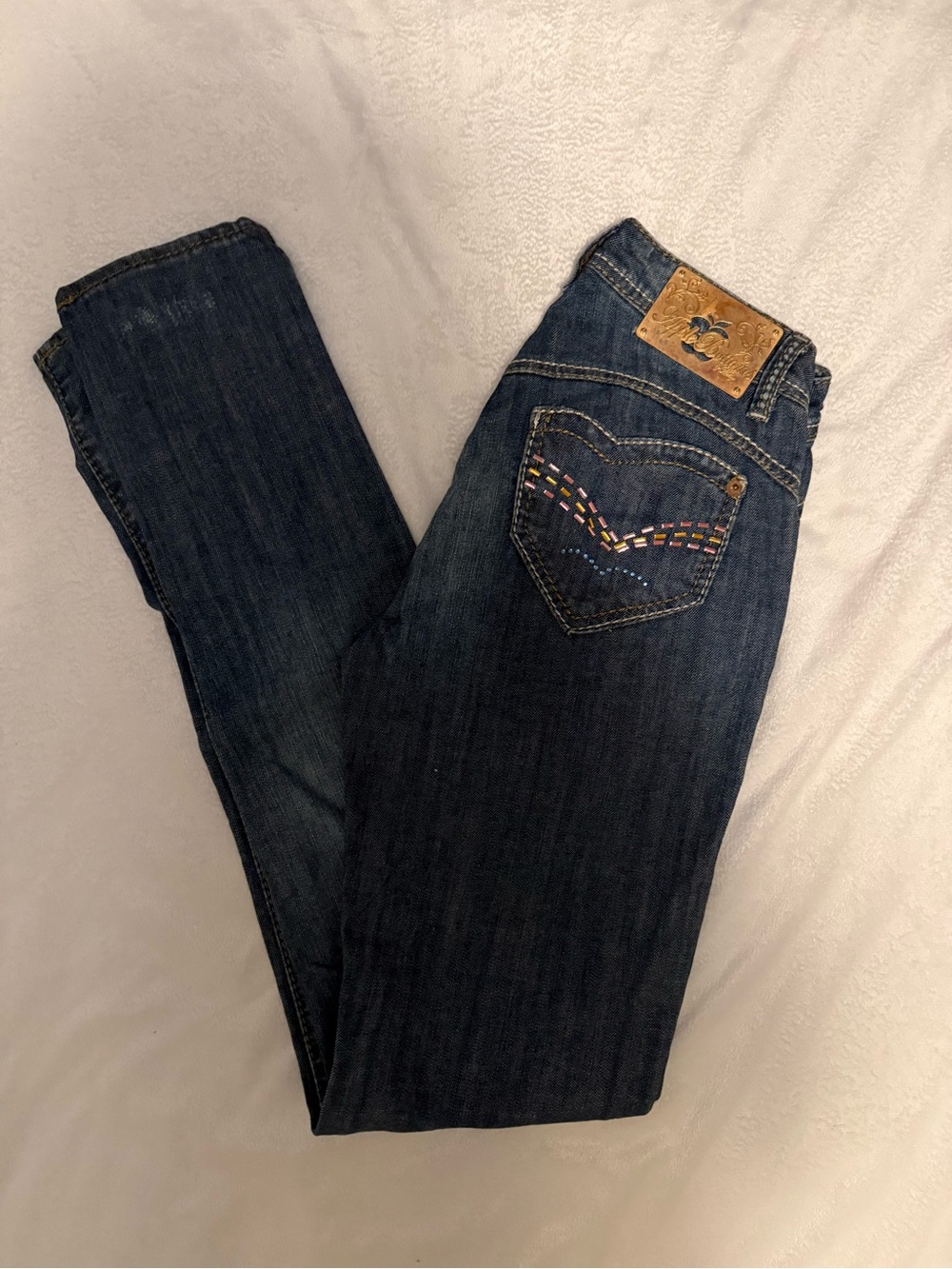y2k low rise apple bottom jeans
